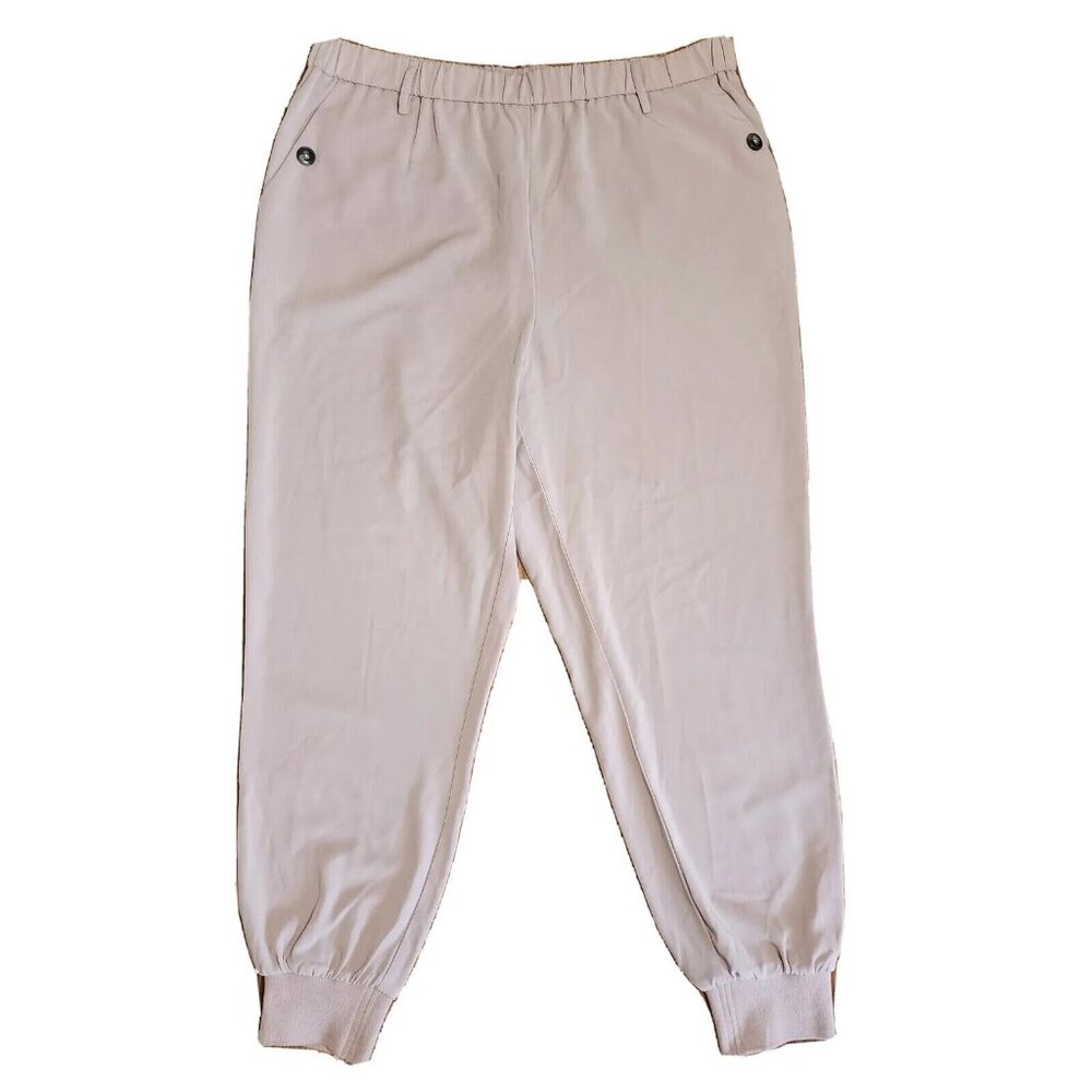 One By Chapter One Pants Womens Size L Large Solid All Pink Pull On with Pockets